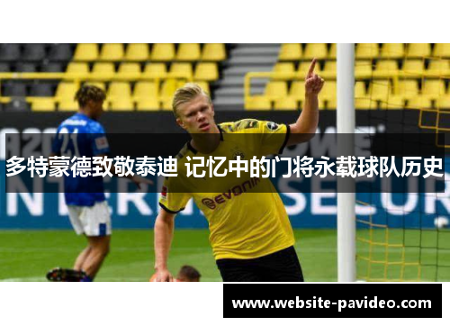 多特蒙德致敬泰迪 记忆中的门将永载球队历史